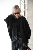 ドルマンニットカーデ Black