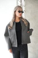 ボンディングブルゾン Gray