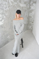 オフショルワンピース GRAY