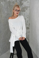 オフショルチュニックトップス　WHITE