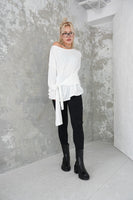 オフショルチュニックトップス　WHITE