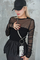 【再入荷】ドッキングバルーンビスチェトップス　BLACK