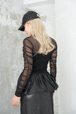 【再入荷】ドッキングバルーンビスチェトップス　BLACK