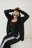 メッシュフーディー　BLACK