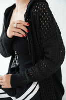 メッシュフーディー　BLACK