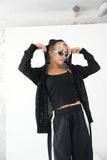メッシュフーディー　BLACK