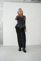 【再入荷】ドッキングバルーンビスチェトップス　charcoal