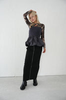 【再入荷】ドッキングバルーンビスチェトップス　charcoal