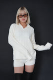 ケーブルKNIT SETUP WHITE