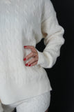 ケーブルKNIT SETUP WHITE