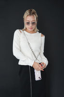 リサイクルオープンショルダーTOPS　IVORY