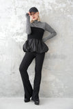 【再入荷】ドッキングバルーンビスチェトップス　BLACK