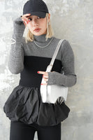 【再入荷】ドッキングバルーンビスチェトップス　BLACK
