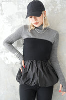 【再入荷】ドッキングバルーンビスチェトップス　BLACK