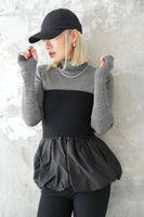 【再入荷】ドッキングバルーンビスチェトップス　BLACK