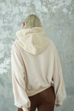 ダブルZIP オーバーサイズパーカー　BEIGE