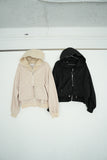 ダブルZIP オーバーサイズパーカー　BEIGE