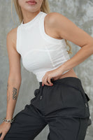 切り替えノースリTOPS　WHITE