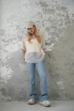 チュールレイヤードTシャツ　IVORY
