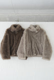 フェイクファーコート　BEIGE