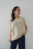 ODORATA ロゴTシャツ　BEIGE