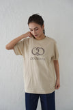 ODORATA ロゴTシャツ　BEIGE