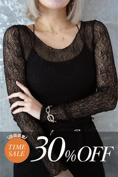 レースシアーTOPS　BLACK