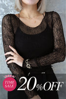 BASIC KNIT TOPS　BLACK