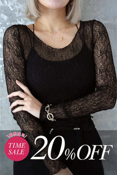 レースシアーTOPS　BLACK