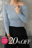 BASIC KNIT TOPS　BLUE