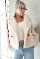 テディボアショートジャケット LightBeige