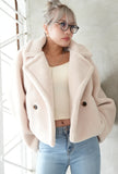 テディボアショートジャケット LightBeige