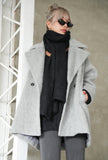 シャギータックミドルシングルコート Gray