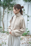 MIX ハイネックプルオーバー　BEIGE