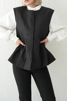 キルトビスチェTOPS　BLACK