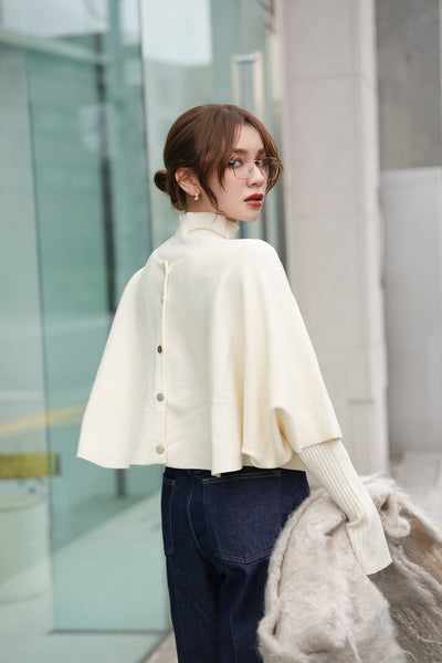 2点SET】ケープアンサンブルニット オフホワイト – ODORATA official