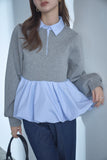 ポンチバルーンポロトップス　GRAY
