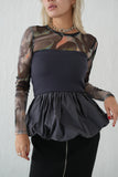 【再入荷】ドッキングバルーンビスチェトップス　charcoal
