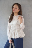 【大人気！再入荷！】タフタバルーンビスチェ　ECRU