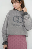 ODORATA スウェットプルオーバー　GRAY