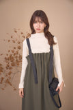 タックプリーツワンピース　KHAKI