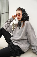 オーバースウェットプルオーバー　GRAY