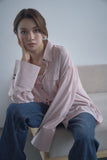 ポケット付きオーバーサイズシャツ　PINK