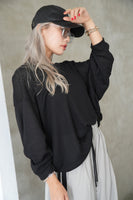 BIGシルエットプルオーバー Black