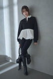 ポンチバルーンポロトップス　BLACK
