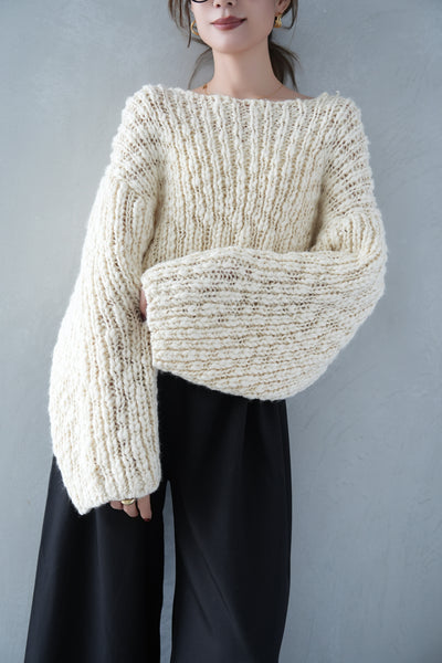 スラブニットトップス IVORY