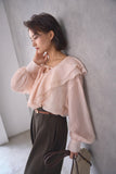 ラッセルカラーセミシアーブラウス　PINK