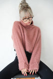 モヘアタートルプルオーバー Pink