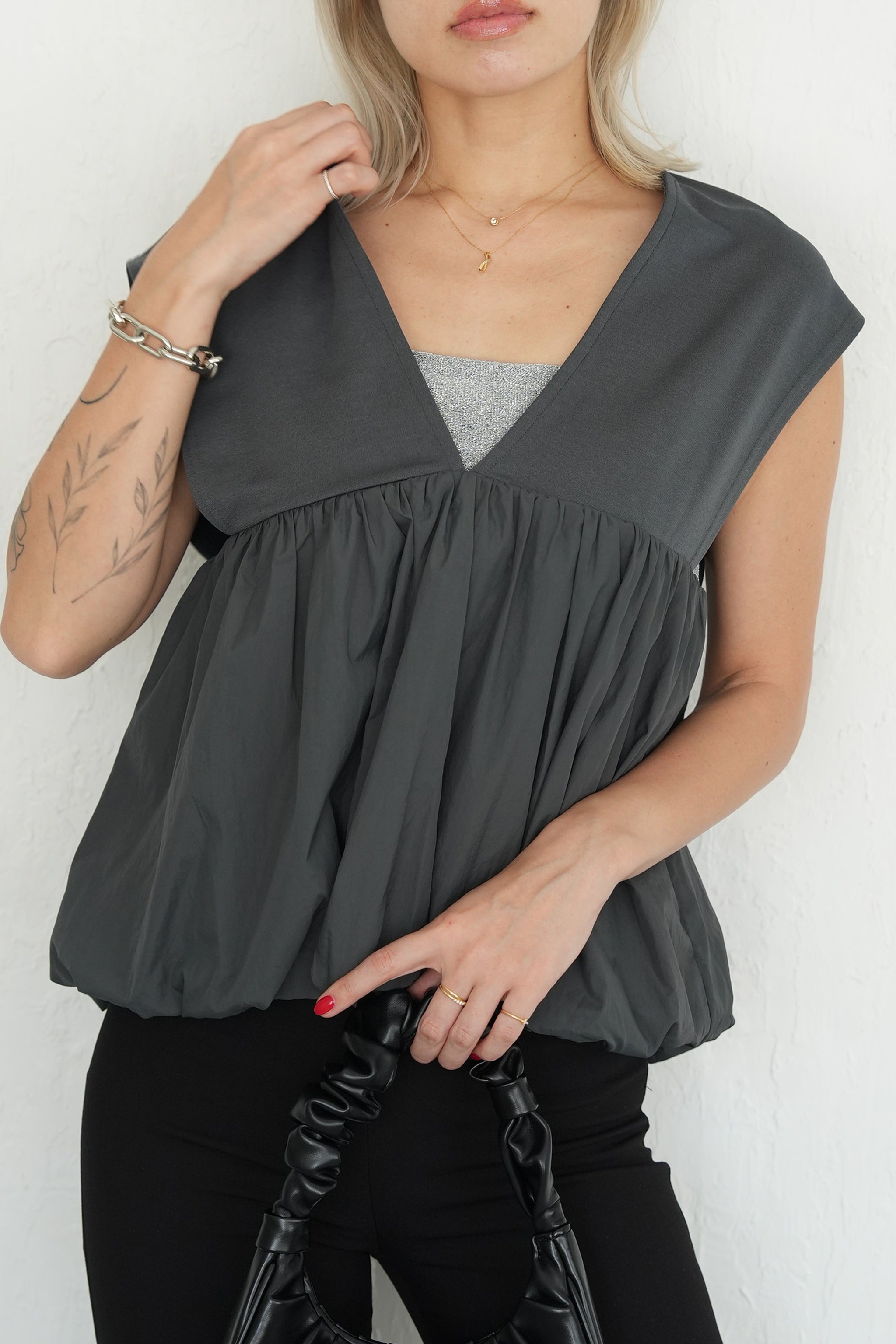 ビスチェドッキングバルーントップス polaura/ポローラ ビスチェ