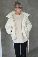 ワッシャー中綿ジャケット White